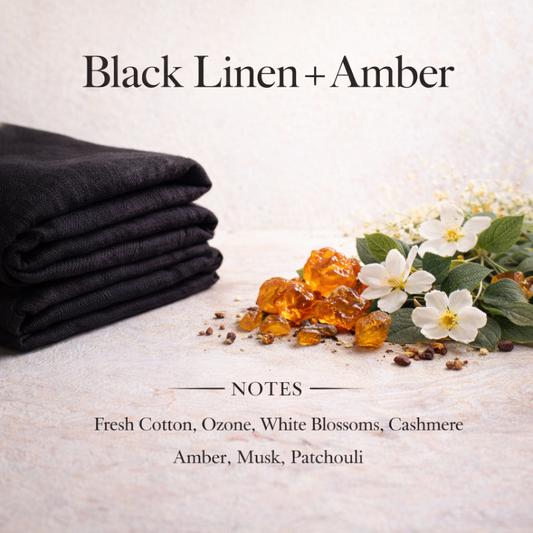 Black Linen + Amber