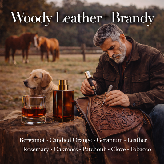 Woody Leather + Brandy