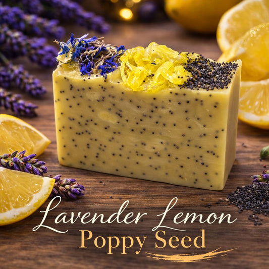 Lavender Lemon Poppy Seed ~ Handcrafted Soap